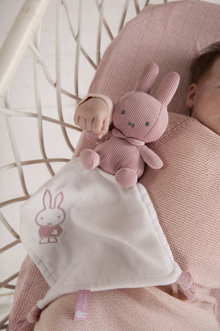 Miffy Kuscheltuch Pink baby rib