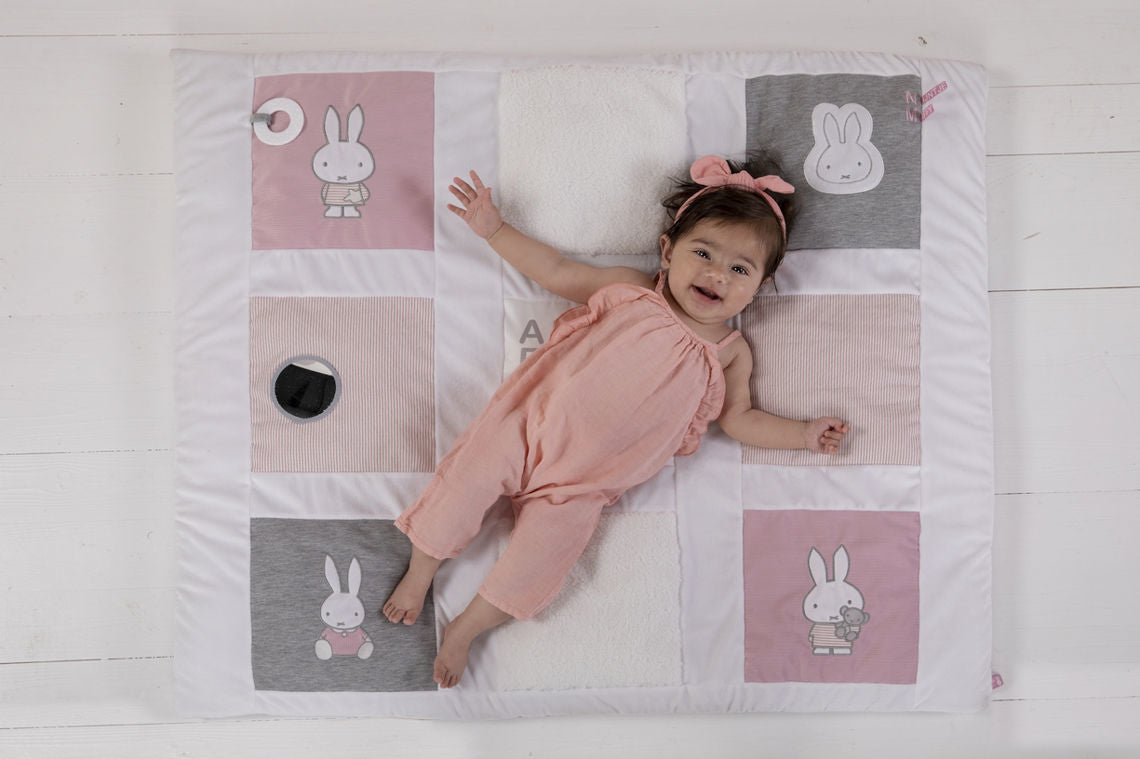 Miffy Laufgitter Spieldecke Pink baby rib