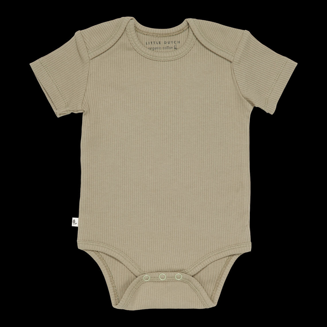 Body kurzen Ärmeln Rib Olive
