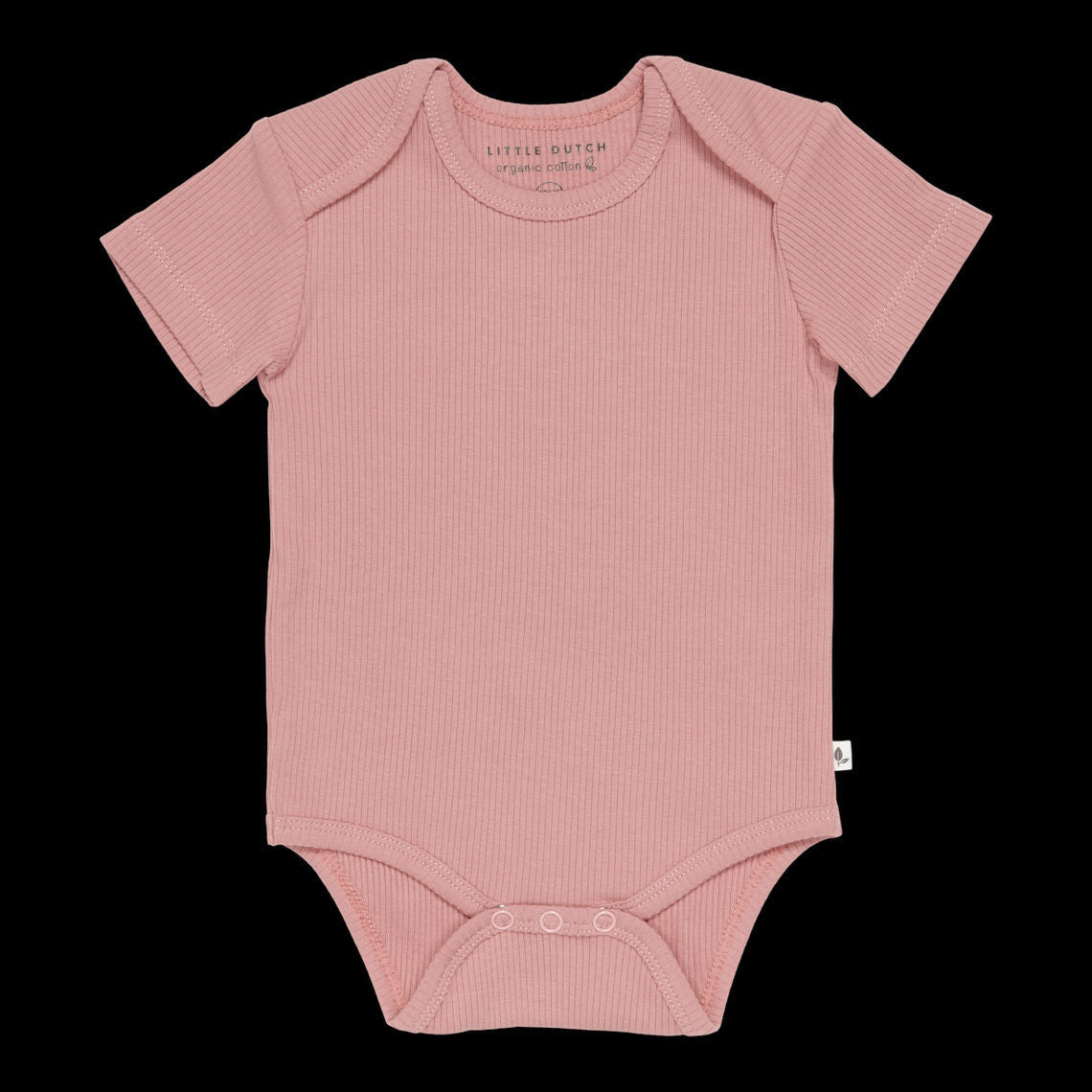 Body kurzen Ärmeln Rib Vintage Pink - 62/68