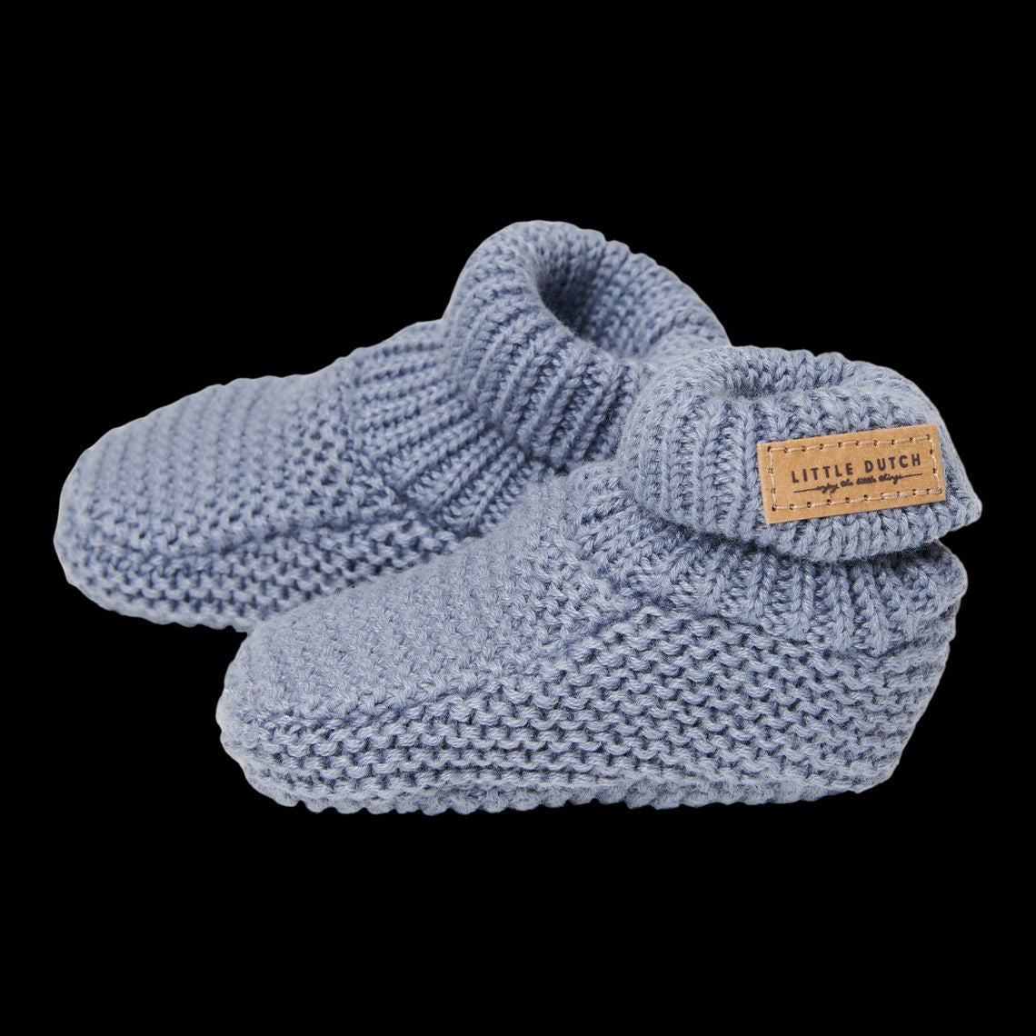 Gestrickte Babyschuhe Blue
