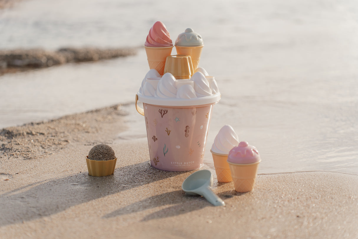 Little Dutch Ice Cream Bucket Set Ocean Dreams Pink