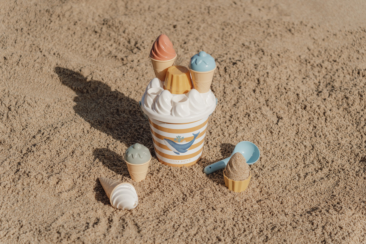 Little Dutch Ice Cream Bucket Set Ocean Dreams Blau