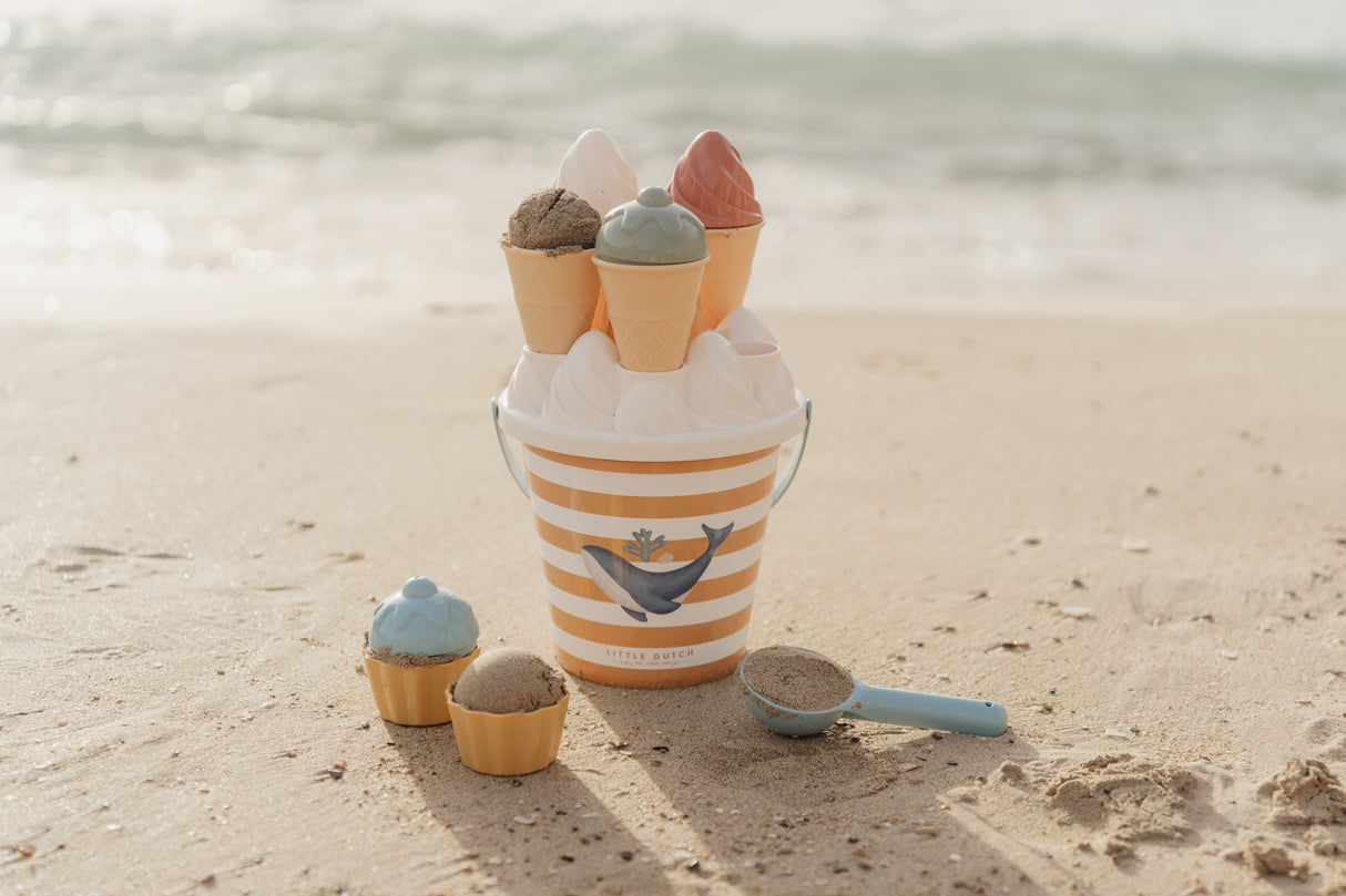 Little Dutch Ice Cream Bucket Set Ocean Dreams Blau