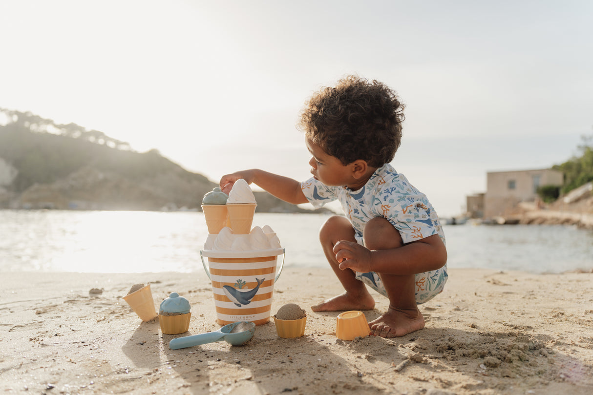 Little Dutch Ice Cream Bucket Set Ocean Dreams Blau