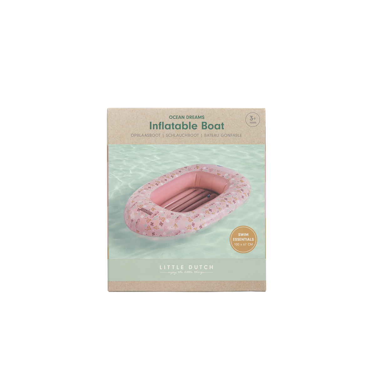 Little Dutch Boot Ocean Dreams Pink 100 x 67 cm