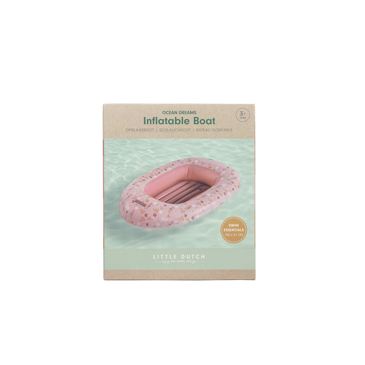 Little Dutch Boot Ocean Dreams Pink 100 x 67 cm