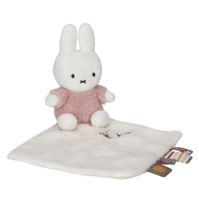 Miffy Kuscheltuch Fluffy pink