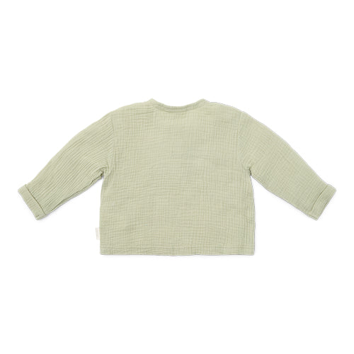 Muslin shirt long sleeve Grass Green