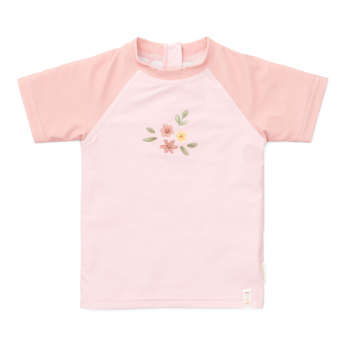Schwimm T-Shirt kurzärmligFlower Pink