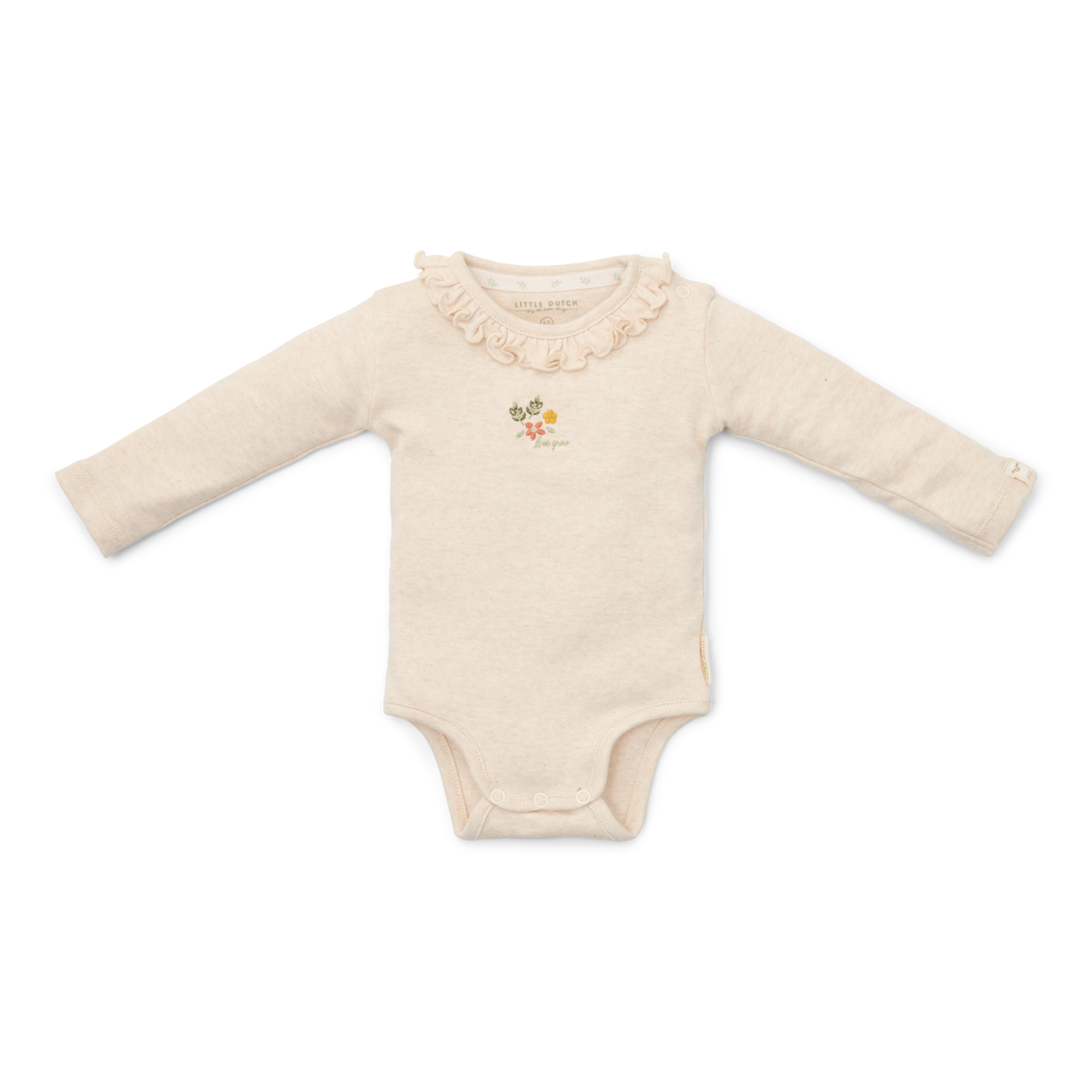 Strampler lang sleeve Sand melee