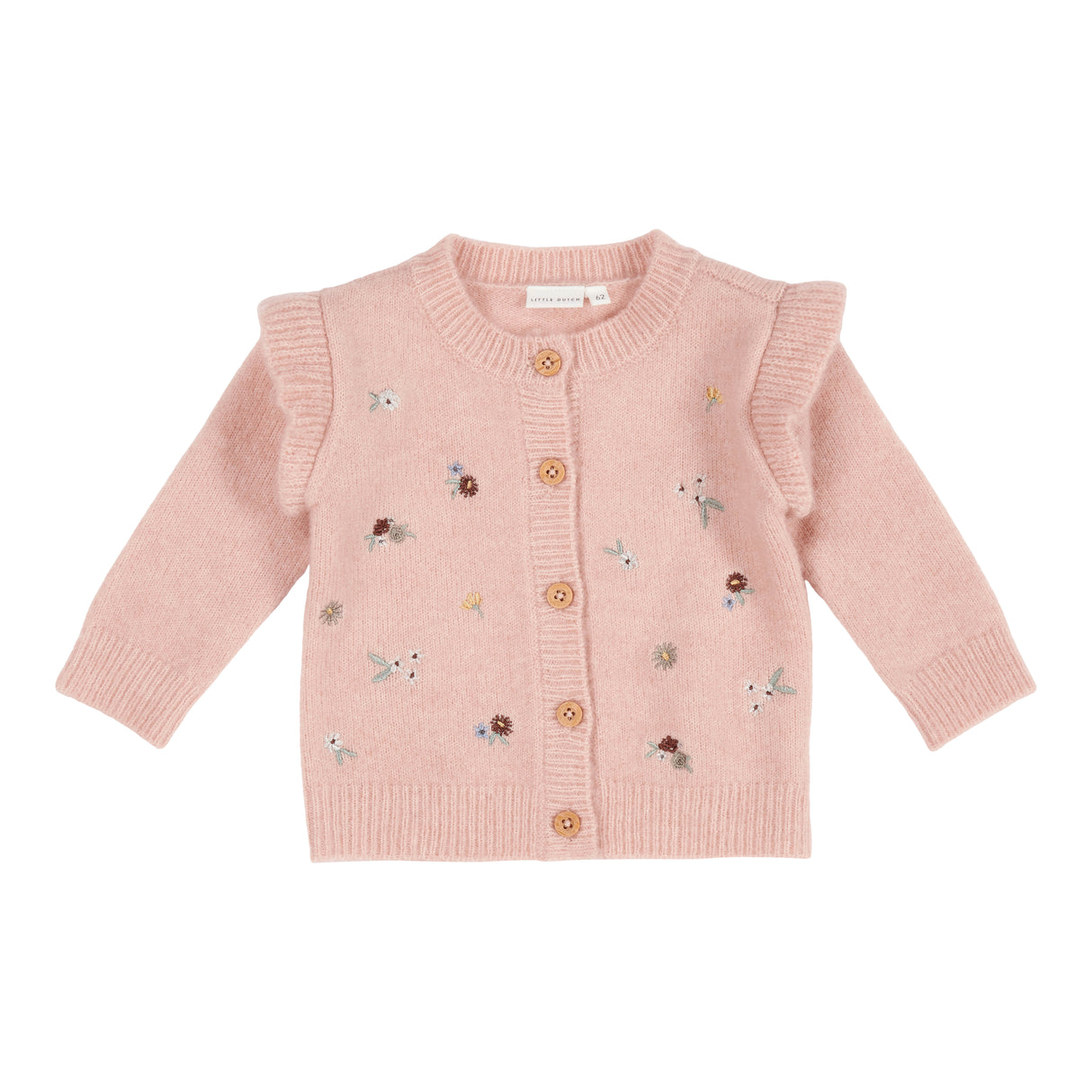 Strickjacke mit Bestickung Soft Pink - 50/56