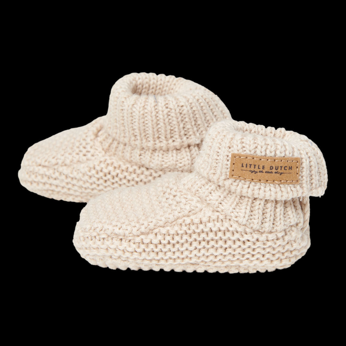 Gestrickte Babyschuhe Sand - größe 2