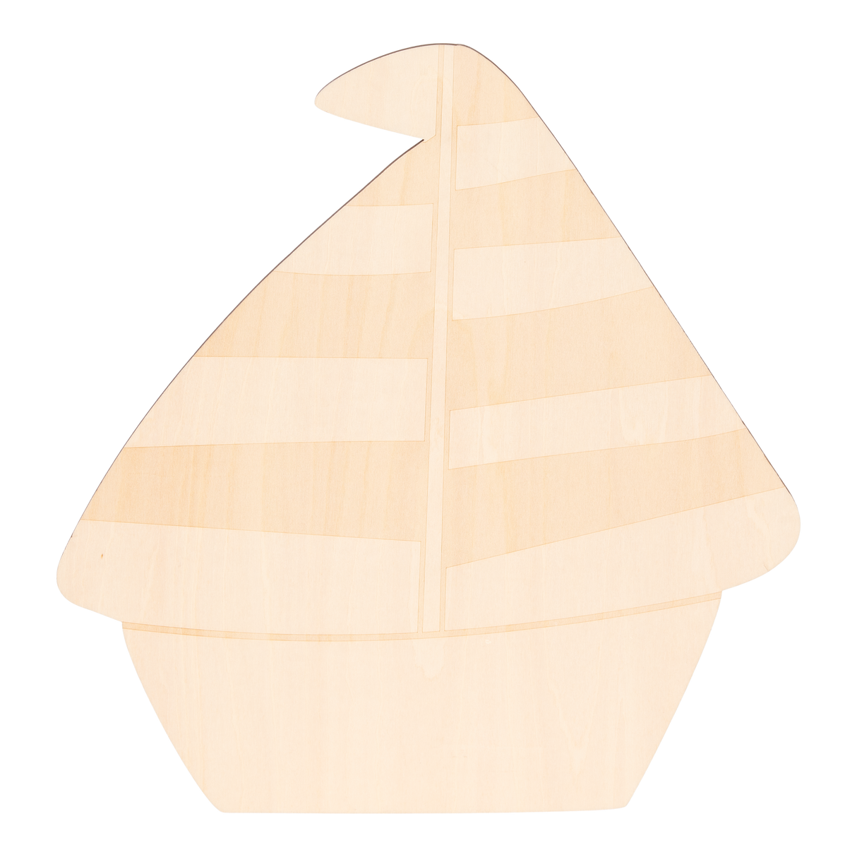 Wandlampe aus Holz Boot