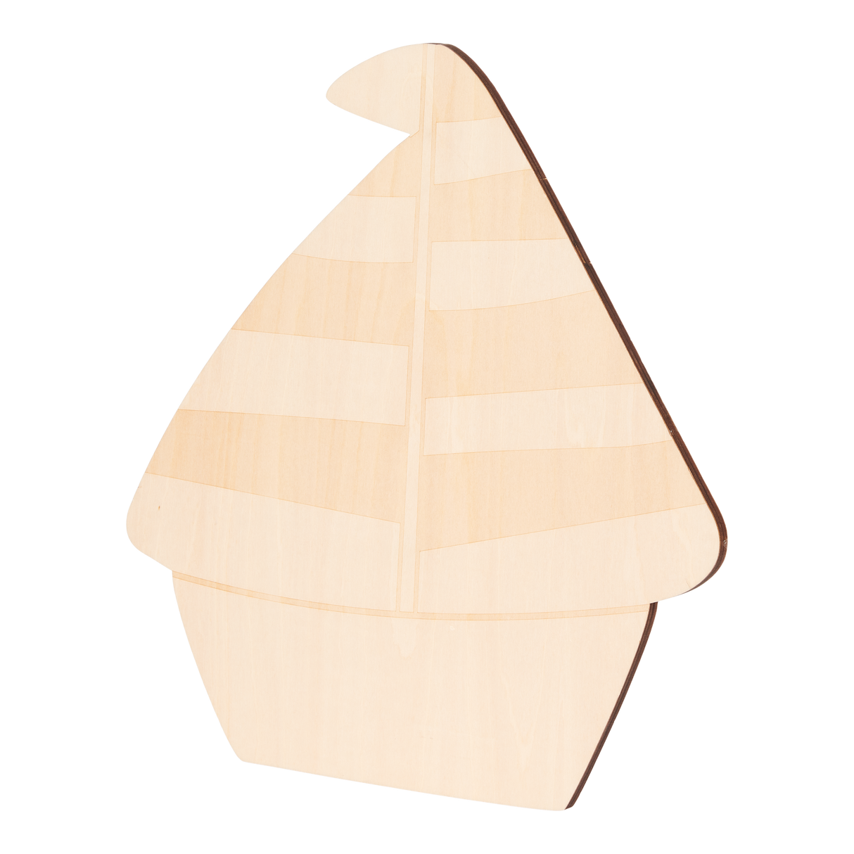 Wandlampe aus Holz Boot