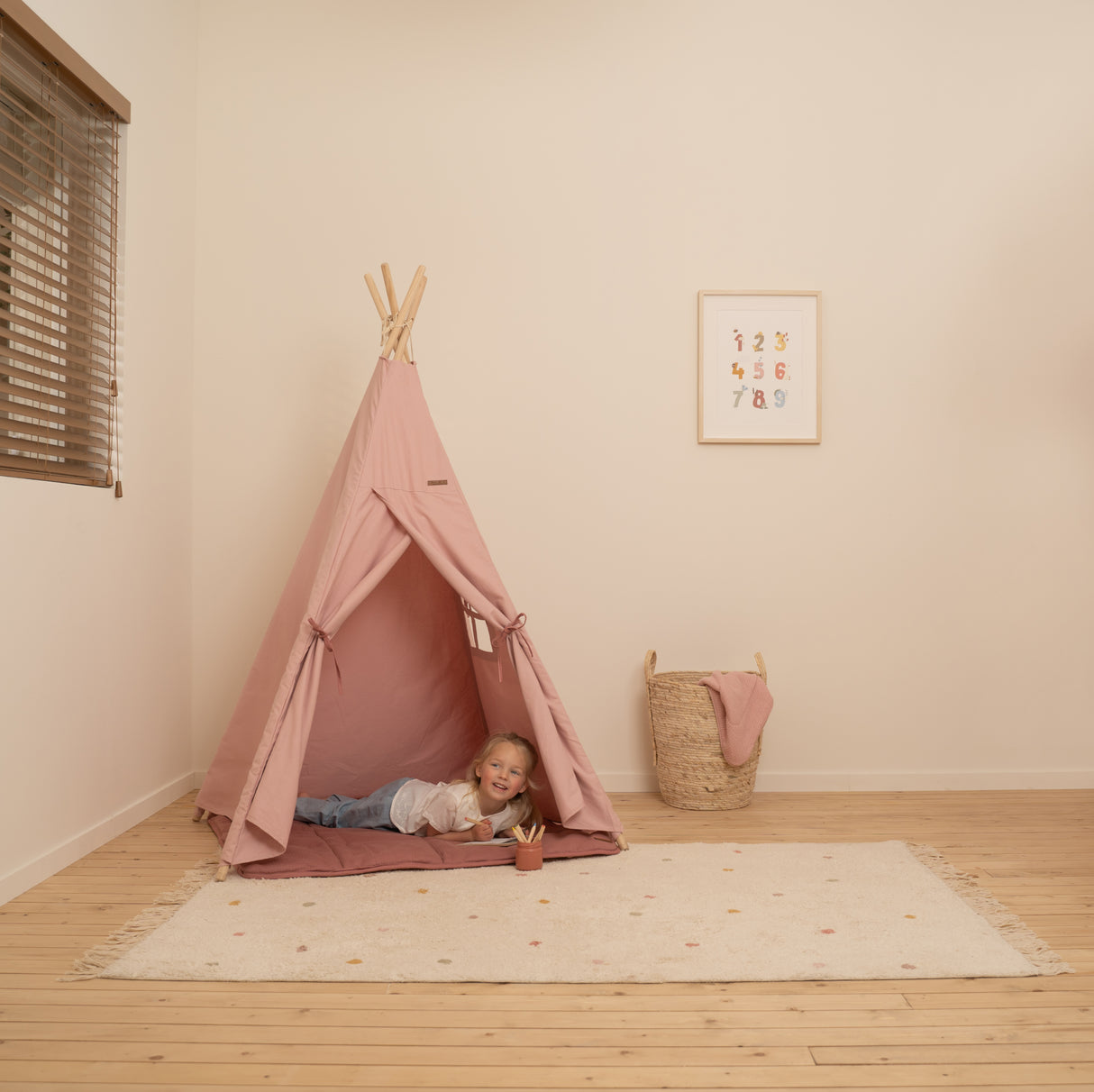 Little Dutch Tipi Zelt pink