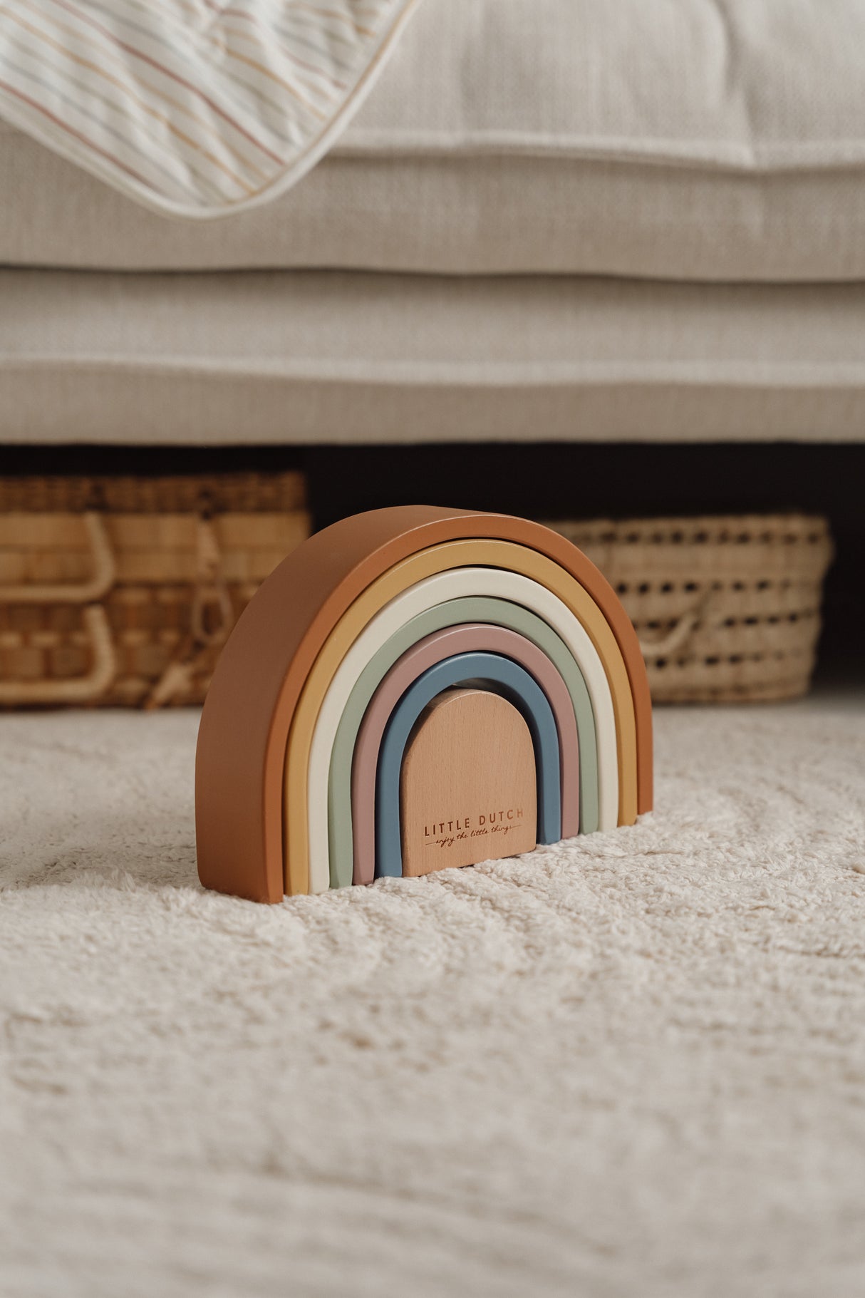 Vintage Regenbogen aus Holz FSC