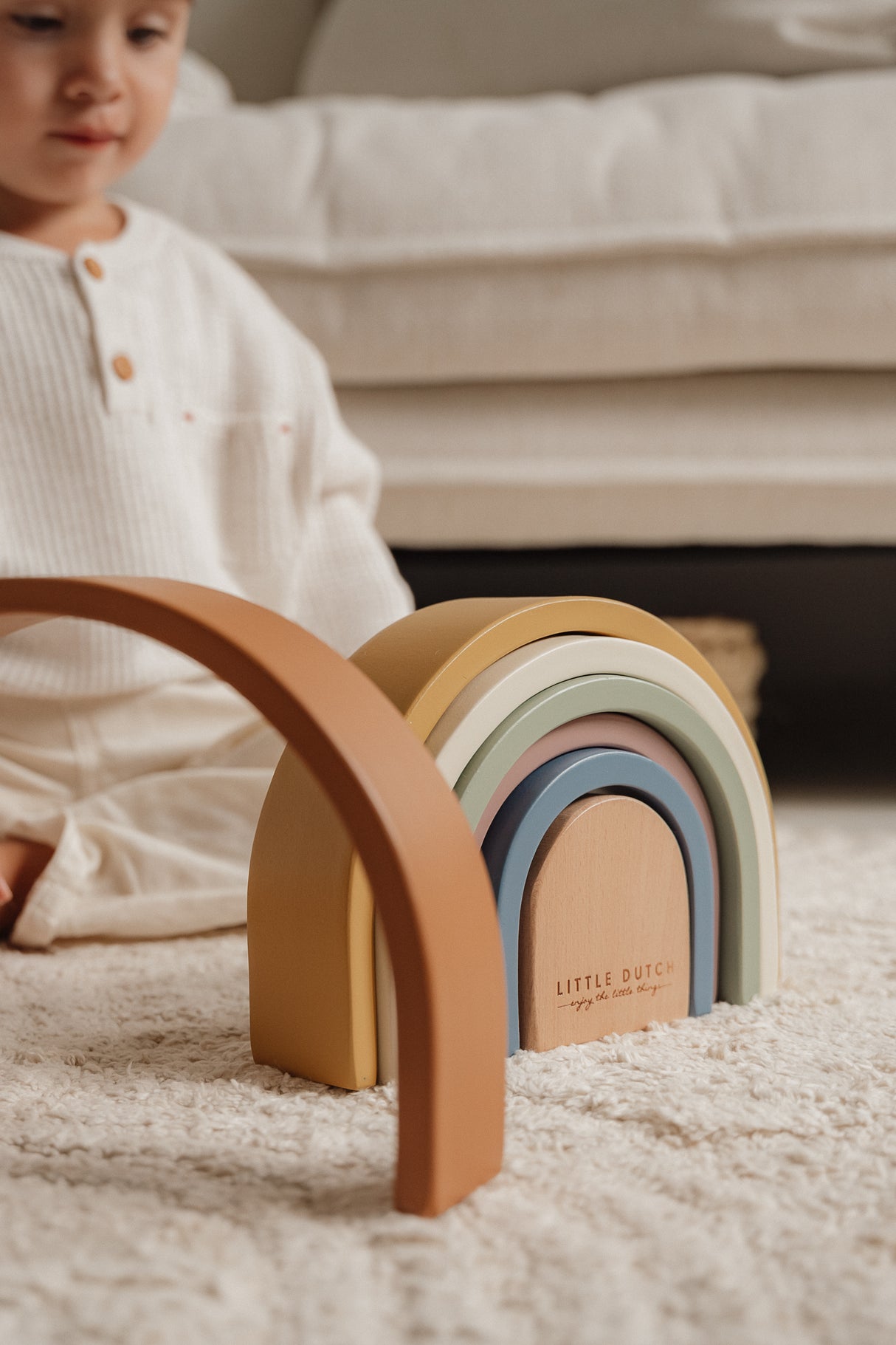 Vintage Regenbogen aus Holz FSC