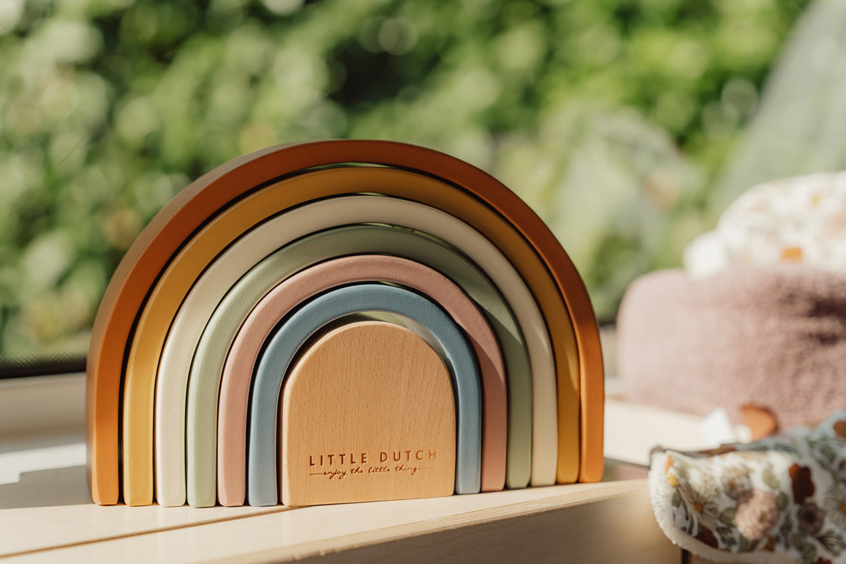Vintage Regenbogen aus Holz FSC