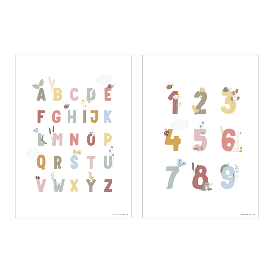 Poster Little Goose ABC - Pink