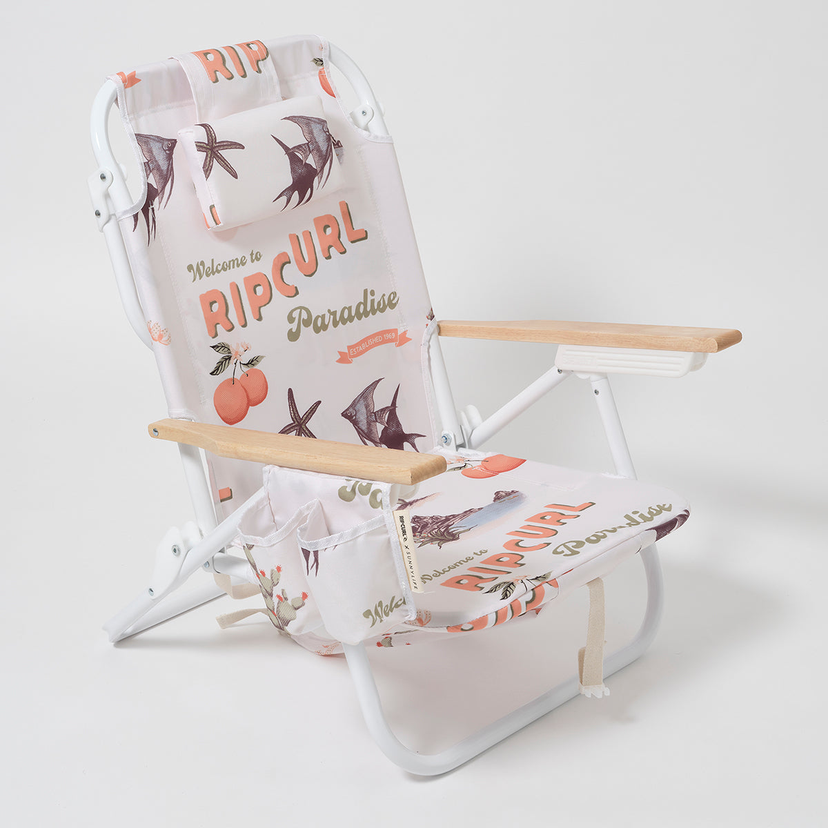 Luxe Beach Chair Welcome to Paradise Chalk (SS25)