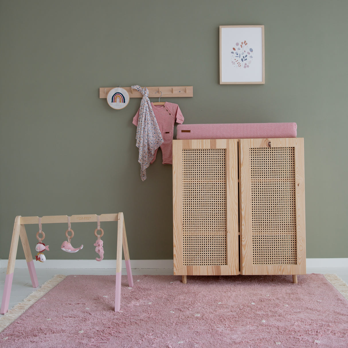 Teppich Pure pink dot 170x120cm