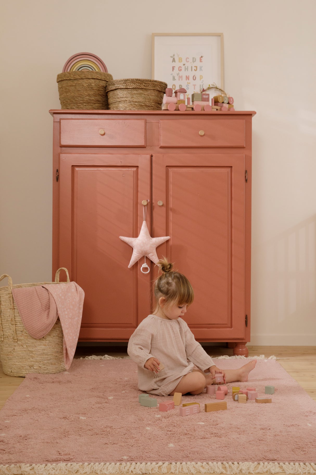 Teppich Pure pink dot 170x120cm