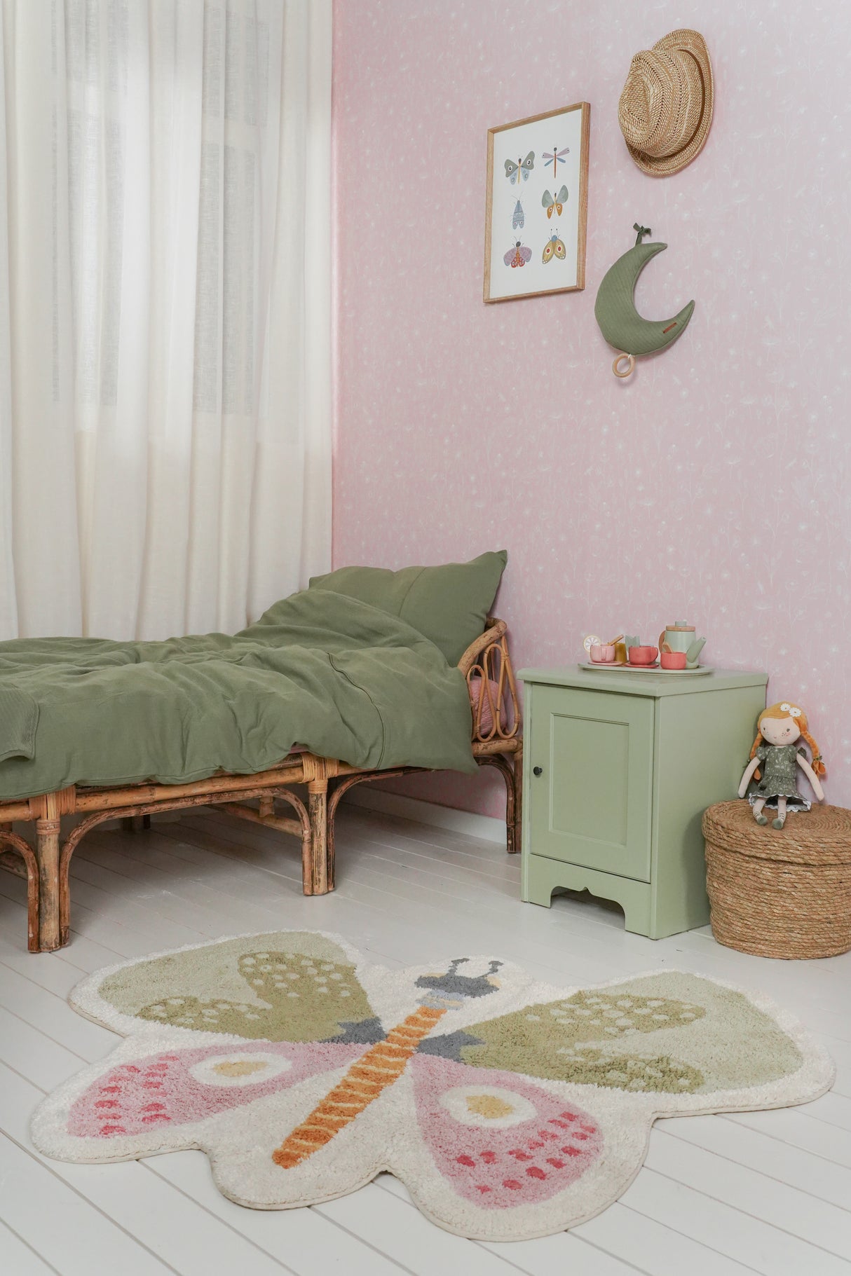 Teppich Butterfly - 94x110 cm