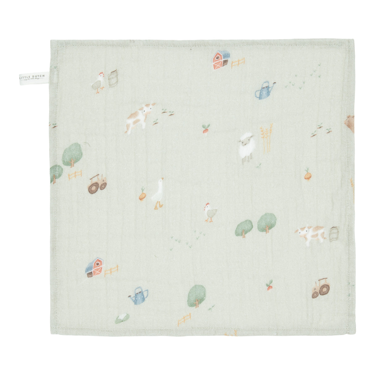 Mundtücher set muslin Little Farm / Olive