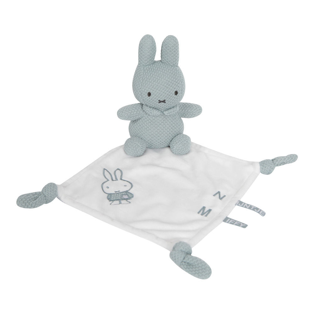 Kuscheltuch Miffy grün Strick