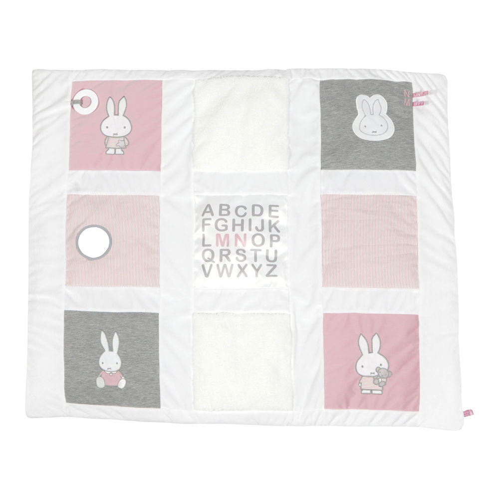 Miffy Laufgitter Spieldecke  Pink baby rib