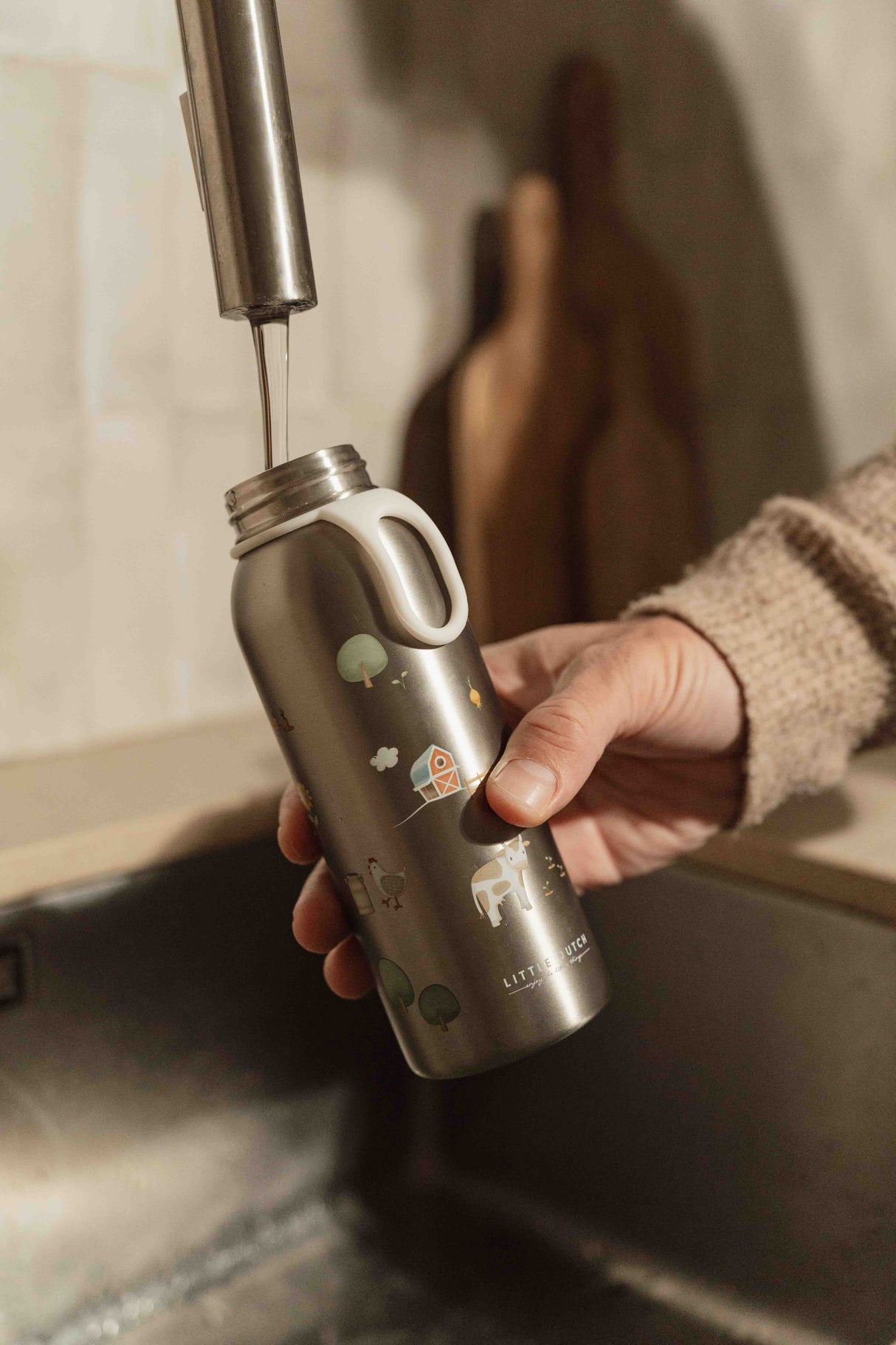 Thermoflasche Flip-up 350 ml Little Farm