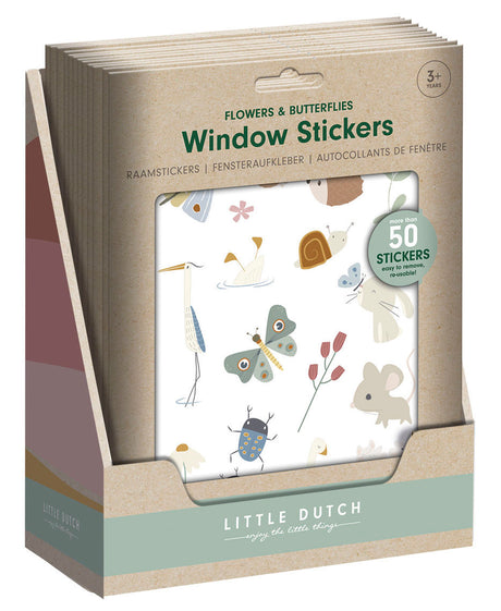 Fenster Aufkleber Flowers & Butterflies