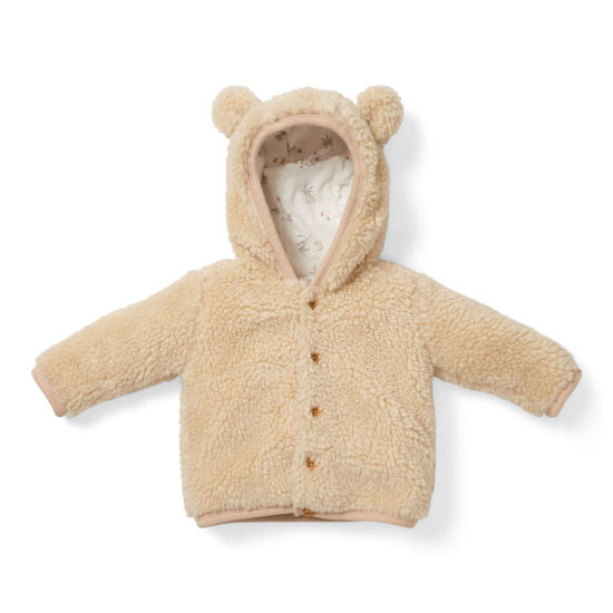 Teddy-Cardigan Sand