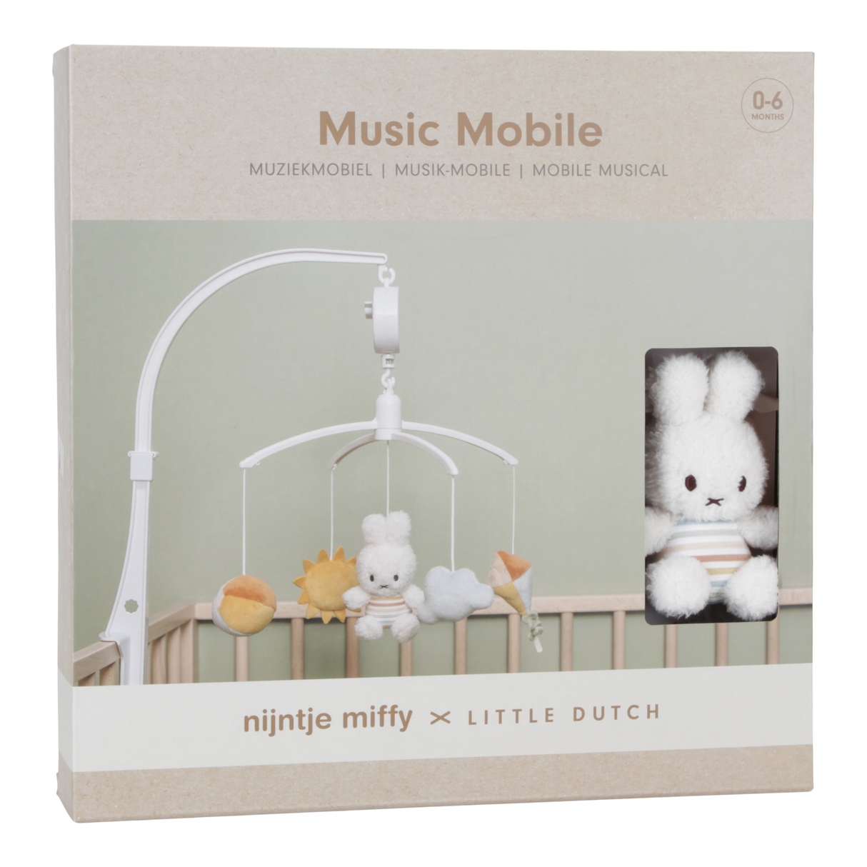 Vintage Sunny Stripes Musik Mobile