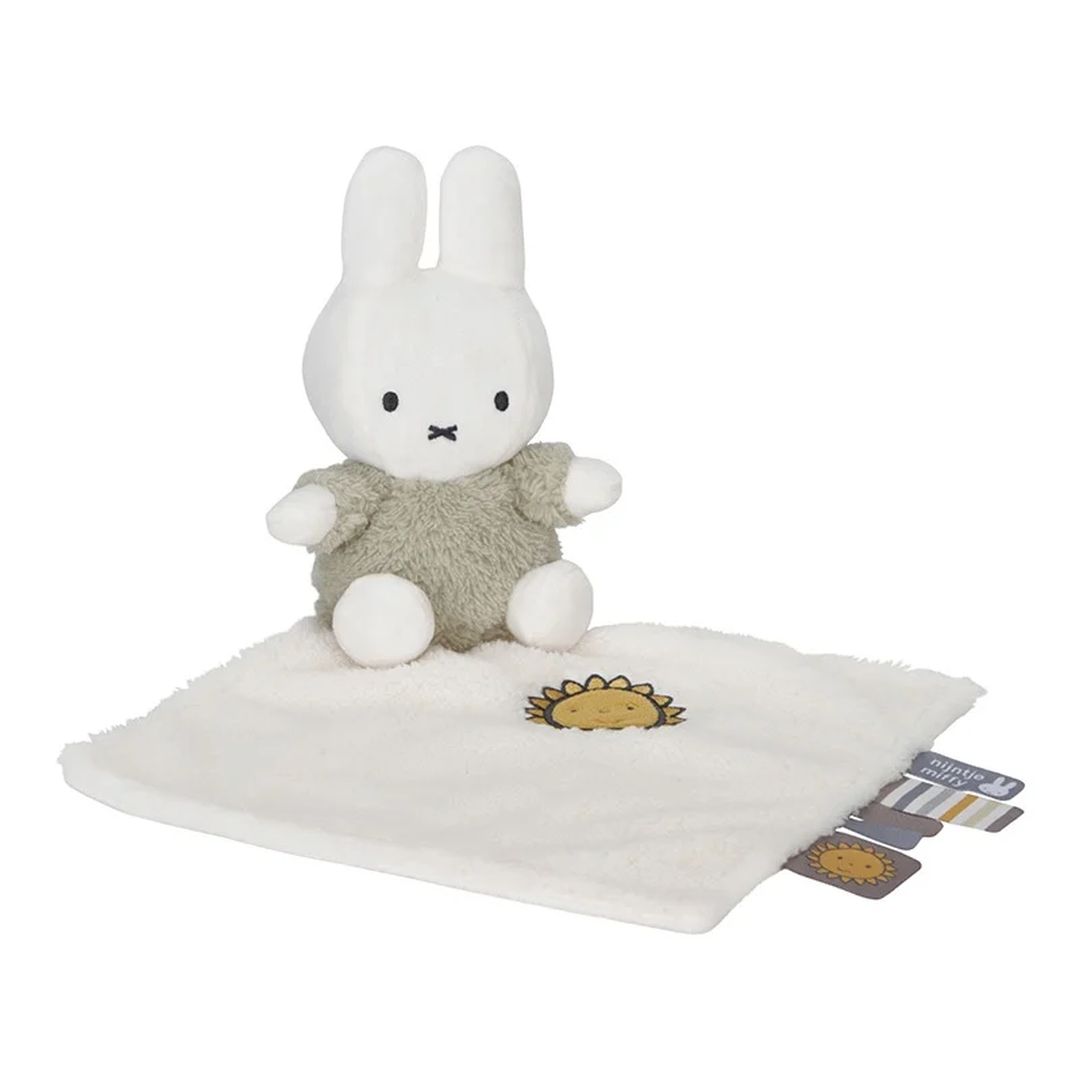 Miffy Kuscheltuch Fluffy green