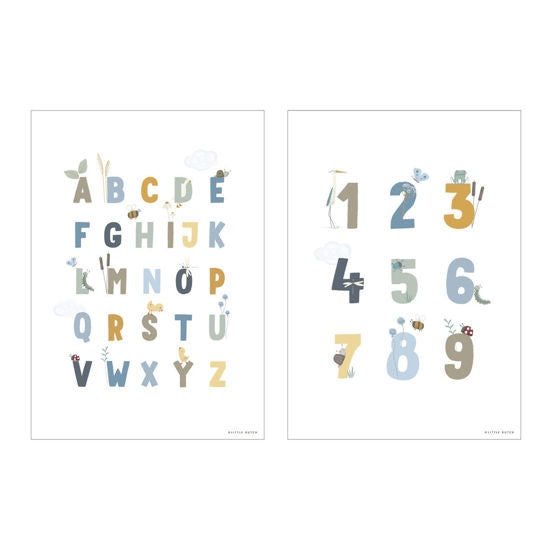 Poster Little Goose ABC - Blue