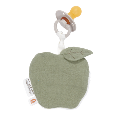Schnullertuch muslin Apple Olive
