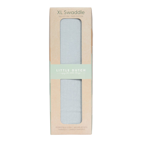 Musselintuch Swaddle 120 x 120 Pure Soft Blue