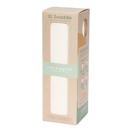Musselintuch Swaddle 120 x 120 Pure Soft White