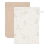 Waschhandschuhe Set muslin Baby Bunny / Beige