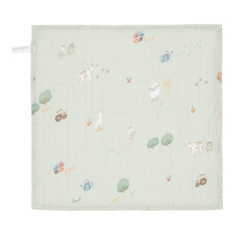 Mundtücher set muslin Little Farm / Olive